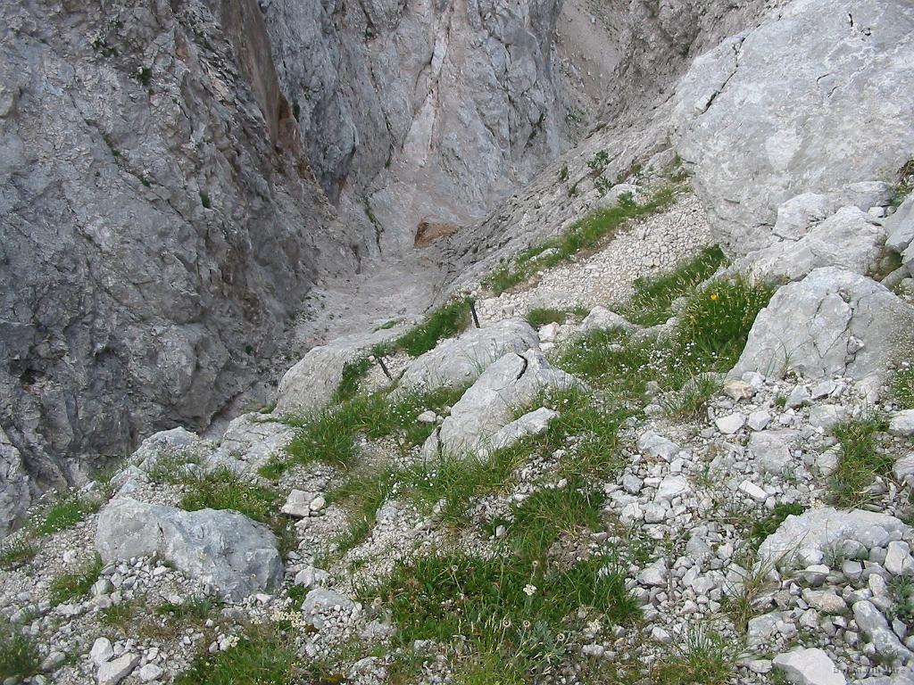 Slika_19.jpg - Tu se priključi pot skozi Žrelo, ki pa ni bila videti lih toliko bolj zahtevna.