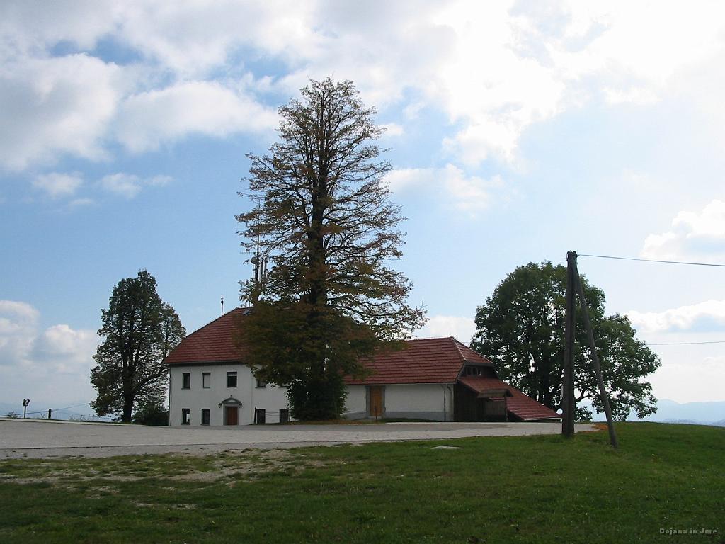 Slika_08.jpg - Še vedno kraljevi vrh. Nato pa je sledil spust proti cesti, ki pelje iz Logatca v Žiri. Nadaljevala sva po zelo kamniti gozdni cesti, ki se je na koncu zožala v pešpot. Še vedno sem imel težavo s prvo zavoro, kar je imelo za posledico tudi padec, čeprav sem imel srečo ter jo odnesel le z odrgninami.