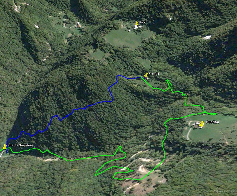 Slika_01.jpg - Moram priznati, da ne vem kaj je GPS tako zmaknilo, vendar je pot premaknjena. Morda je pa Google Earth premaknjen... Podajava pot samo zaradi boljše predstave.