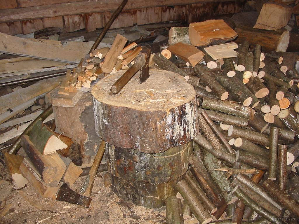 Slika_25.jpg - Najina zaloga kurjave. Za krušno peč so bile sicer bolj ustrezne "mrhe".