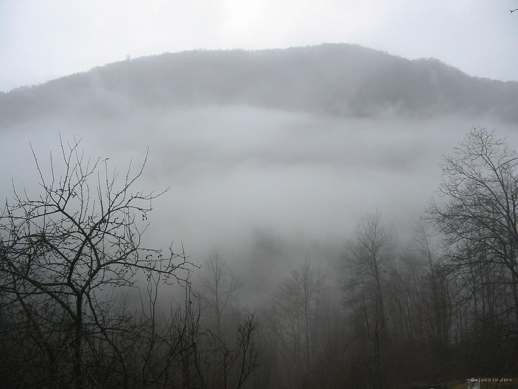 Slika_33.jpg - Novoletno jutro ni prineslo kakšnega vedrejšega vremena. Kljub temu sva se odločila, da okrog 15. ure zapustiva Log.