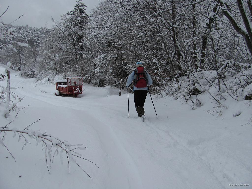 Slika_05.jpg - Snega za smučat je povsem dovolj, vendar le kdo je pomislil, da ga je tu vseeno toliko? No, jaz ne, butl!