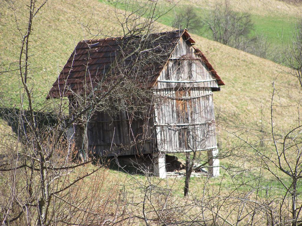 Slika_04.jpg - Pa še Tinetov senik, ki je mnogo let nazaj stal zraven naše hiše in služil kot delavnica za rajnk Jurnca.