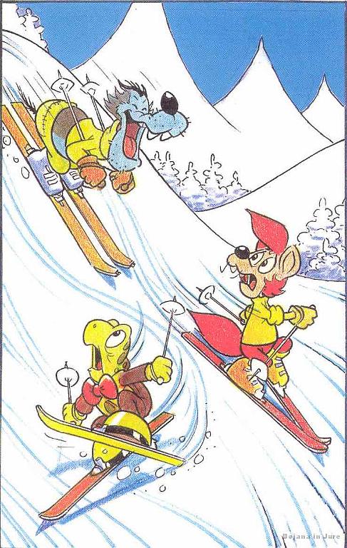 Slika_00.jpg - Karikatura Mikija Mustra v naboru FIS pravil. Lakotnik me pooseblja :) , Bojana bo pa že sama komentirala.