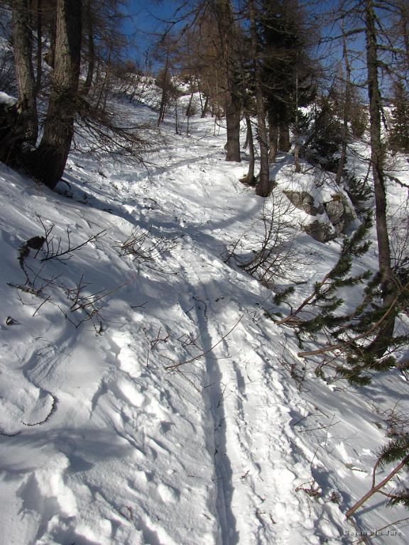 Slika_21.jpg - Tu je klanec slabo viden, je pa lepo videti smučarski teren, kjer sem se jaz spuščal.